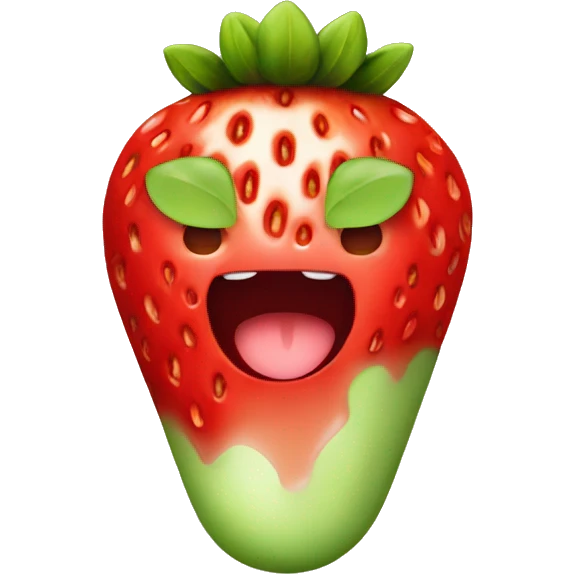 Strawberry matcha emoji