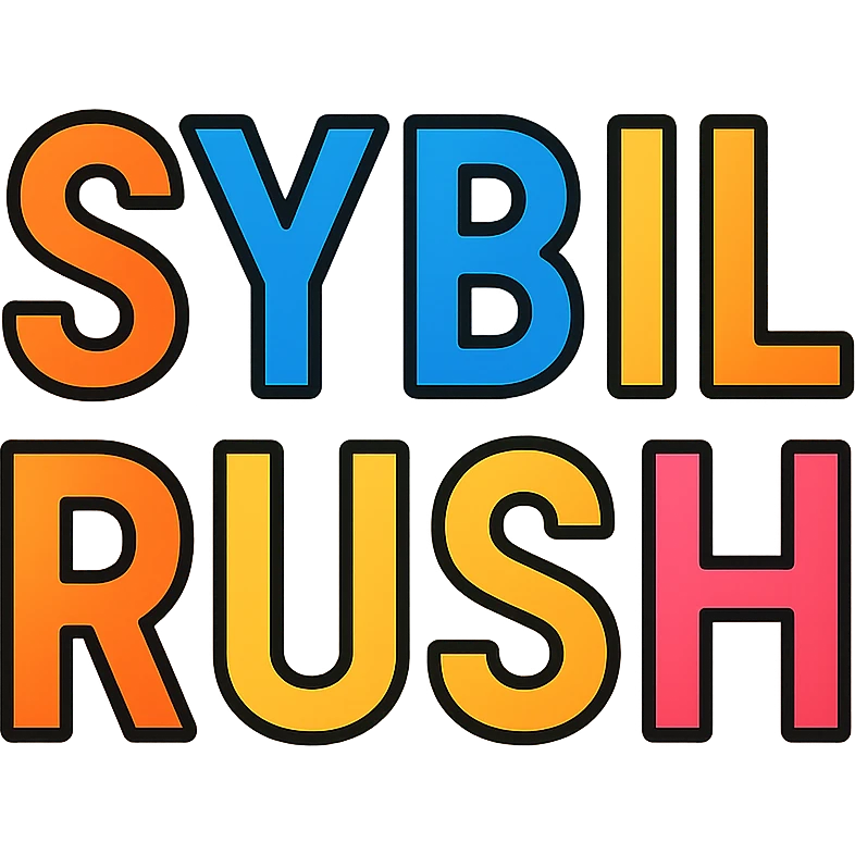 The text "SYBILRUSH" written clearly emoji