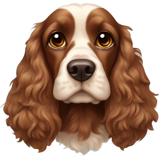 Brown Cocker spaniel emoji