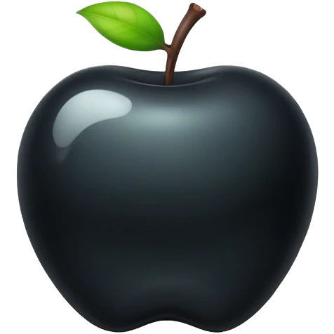 Black poison apple emoji
