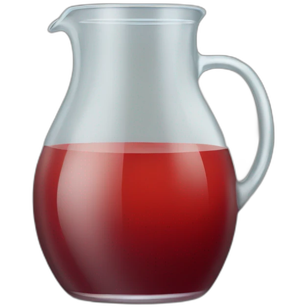 glass jug of red juice emoji