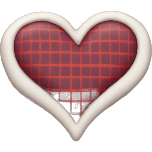 plaid heart emoji