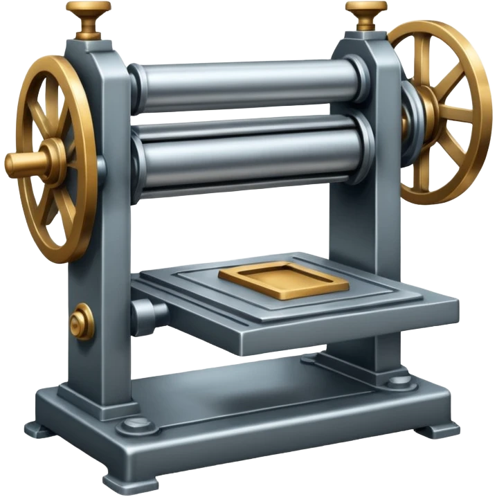 intaglio printing press emoji