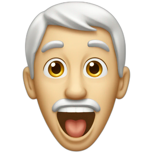 quaker oats man screaning emoji