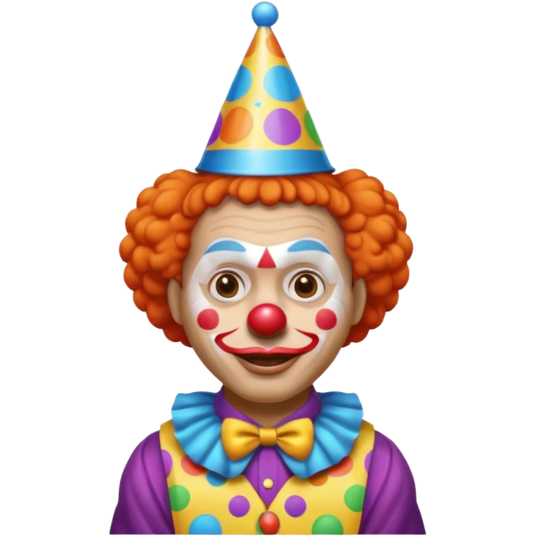 Clown on New Year’s Eve 2026 standing up  emoji