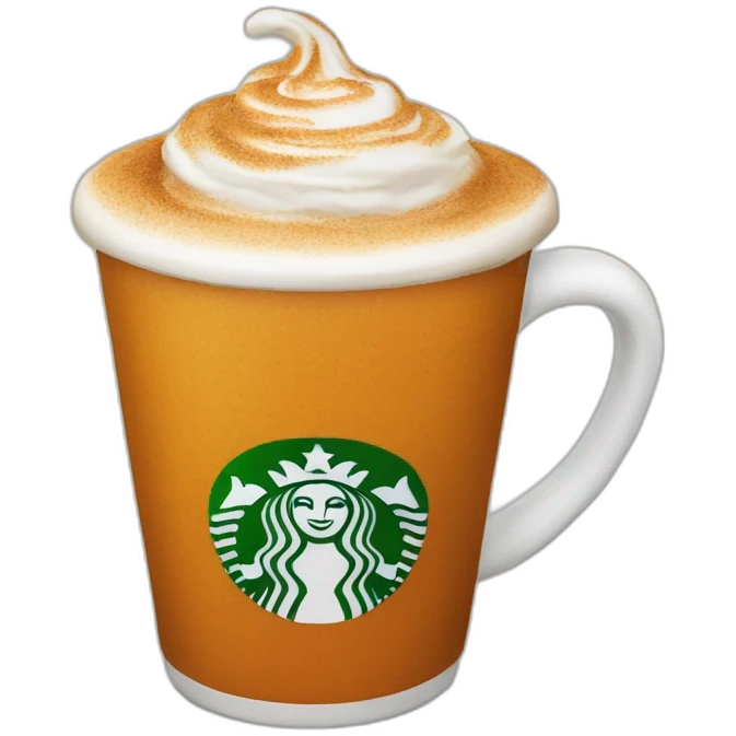 Pumpkin spice latte emoji