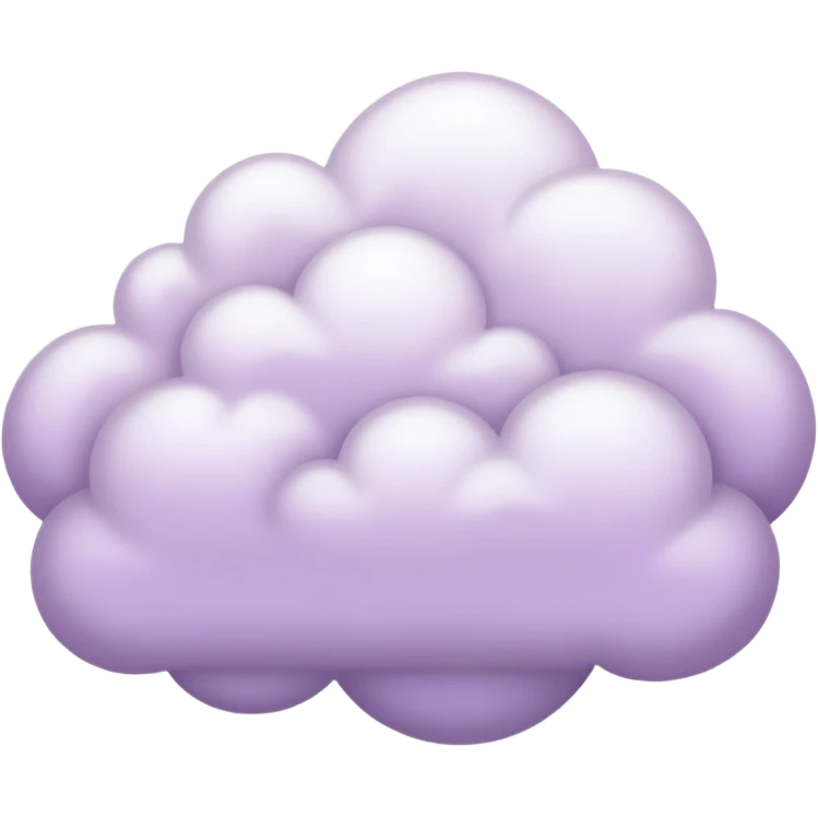 Pale purple cloud emoji