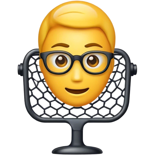 logo para una aplicación que se llama "Net Genius" usa el nombre de la aplicación para crear el logo emoji