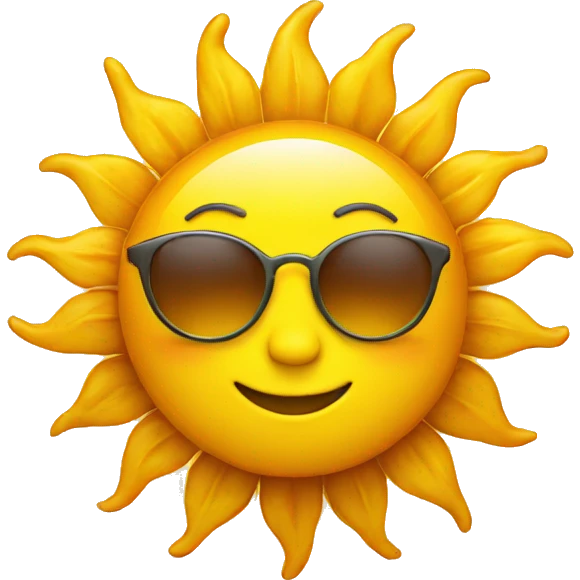 Sun emoji