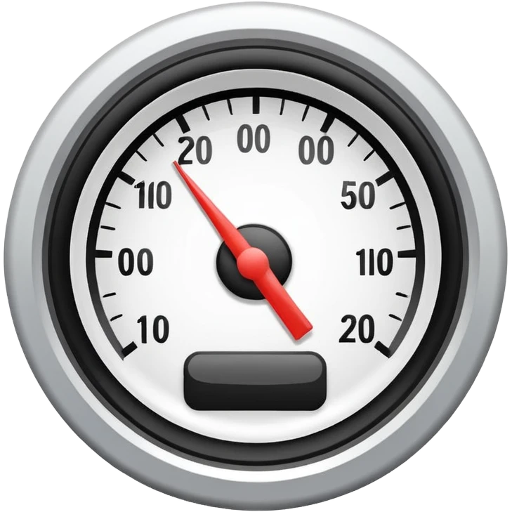 top half of simple speedometer icon for site navigation emoji