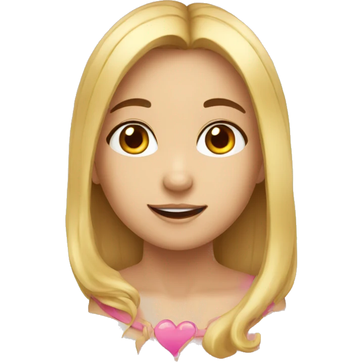 girl who likes a boy with all her heart emoji