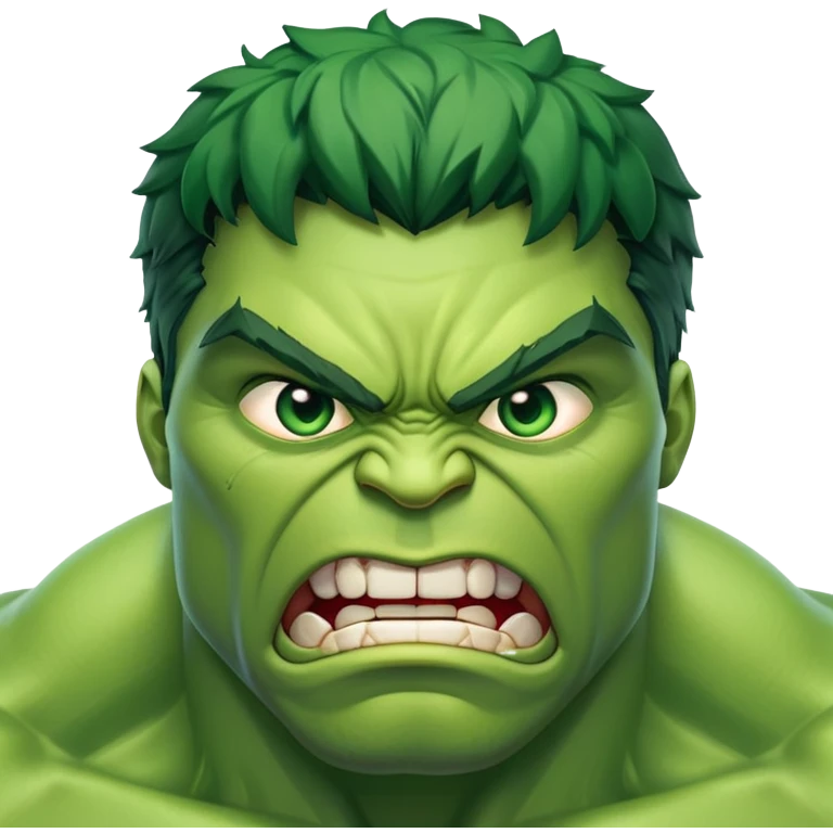 Hulk face emoji