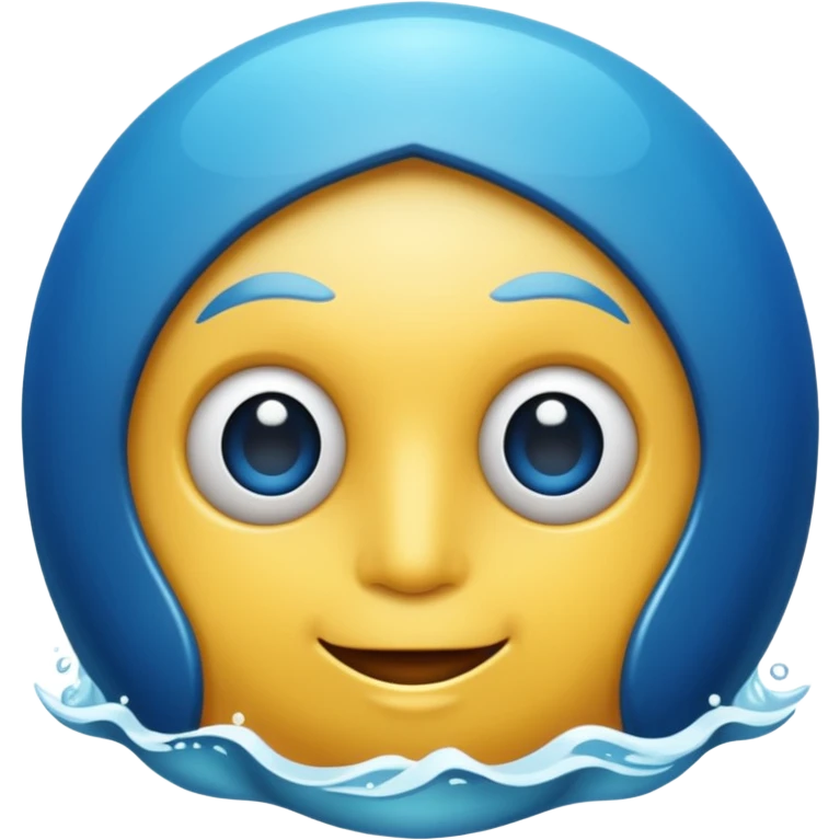 Wieloryb płetwl błekitny emoji