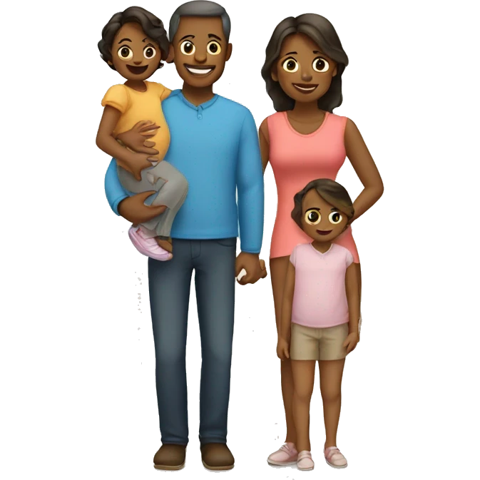 a family of 2 moms, 1 dad and a baby emoji
