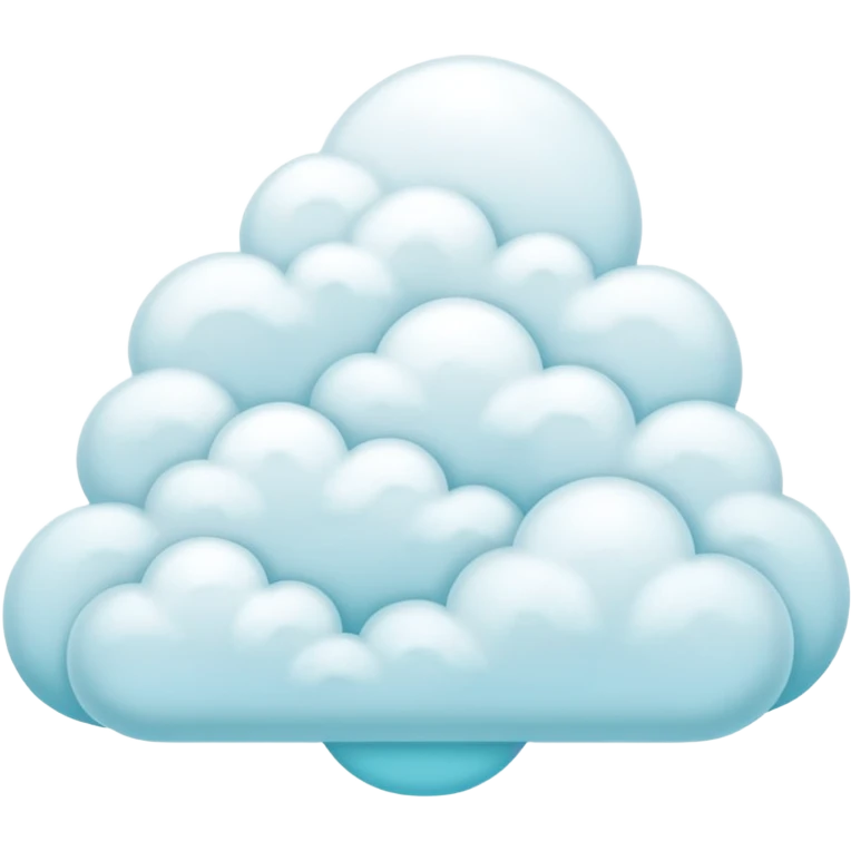 núvem japonesas ciano emoji