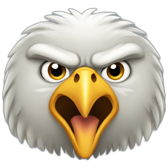 Angry eagle emoji