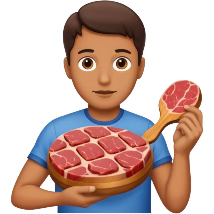 dejándole la carne emoji
