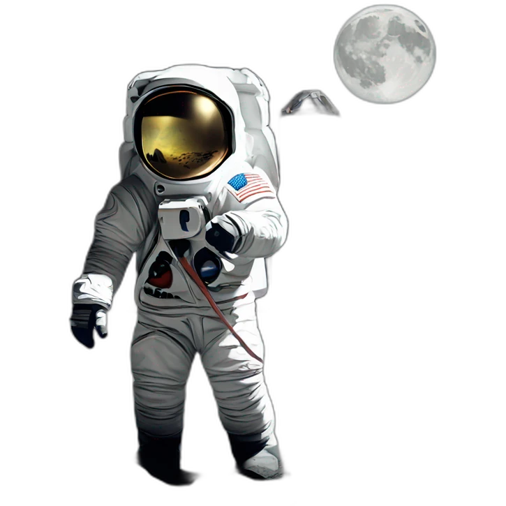 Moon landing emoji