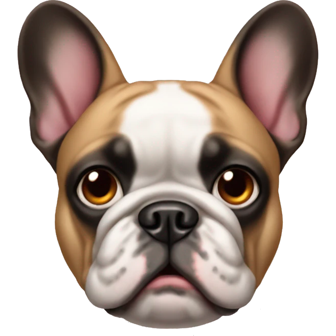 Mean French bulldog emoji