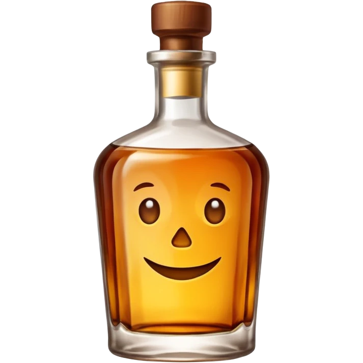 A bottle of rum emoji