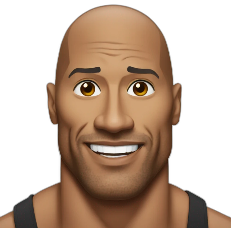 Dwayne Johnson emoji
