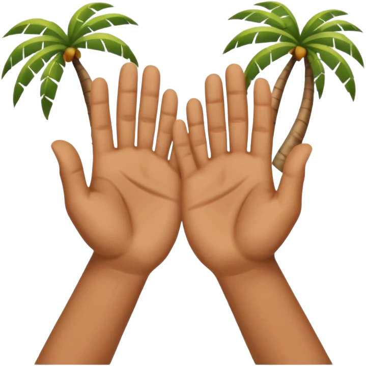hands held up palms facing in emoji