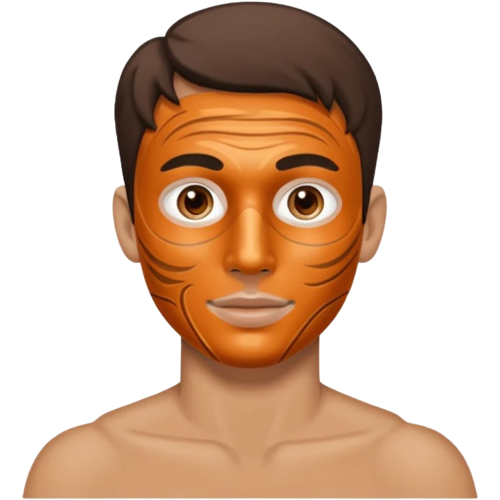 clay mask man emoji