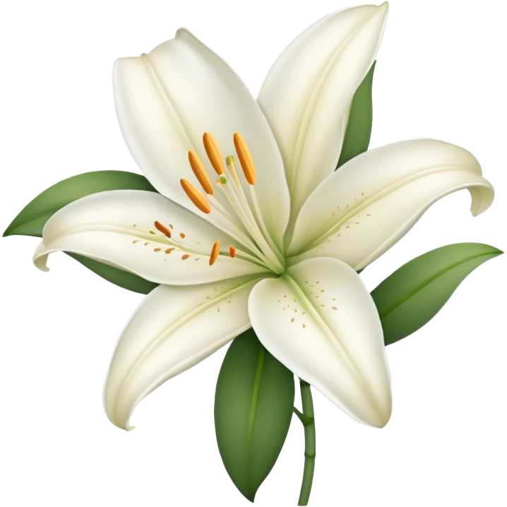 White lily emoji