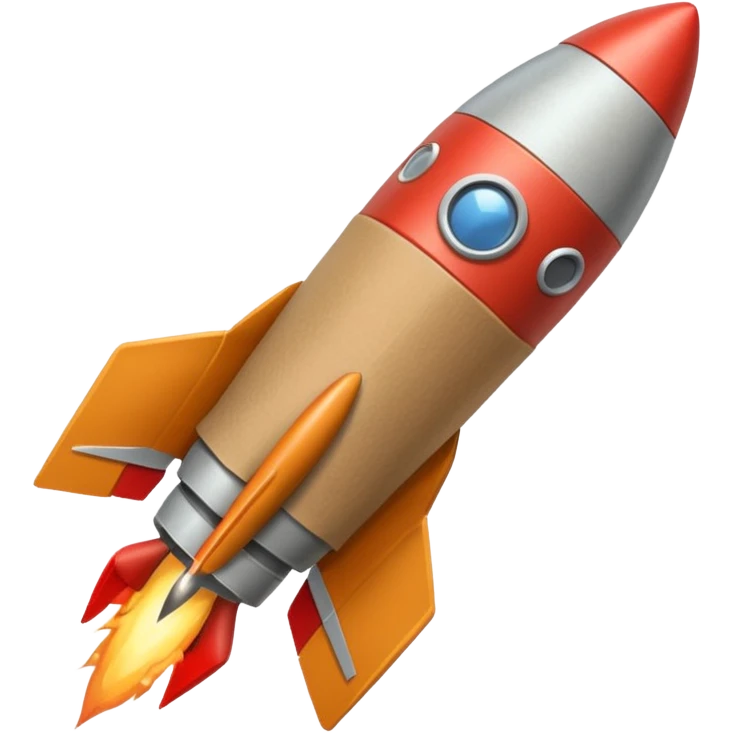 brown paper wrap usually found in indonesian stall.. attached to rocket emoji