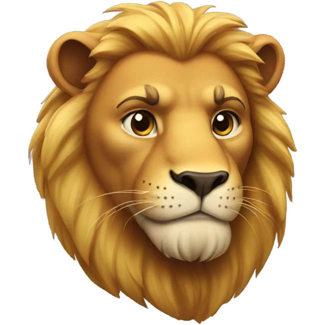 Superhero lion  emoji