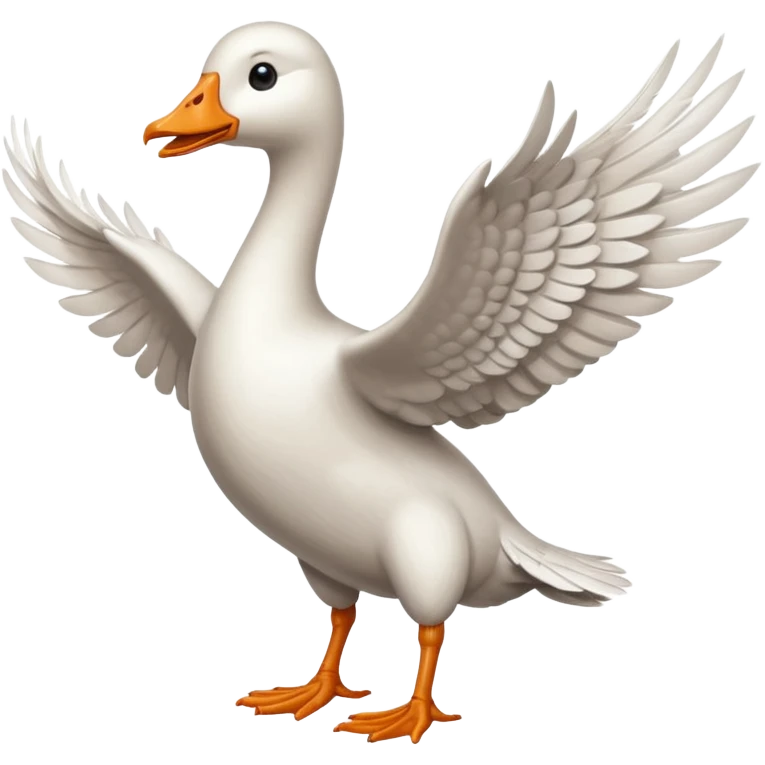 Strong and powerful goose emoji