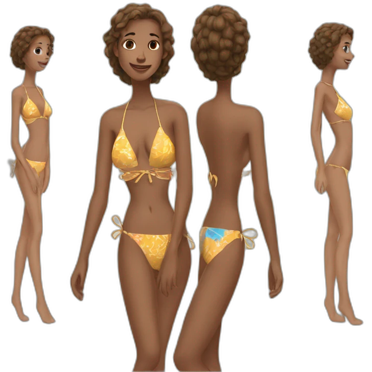Une femme - bikinis emoji