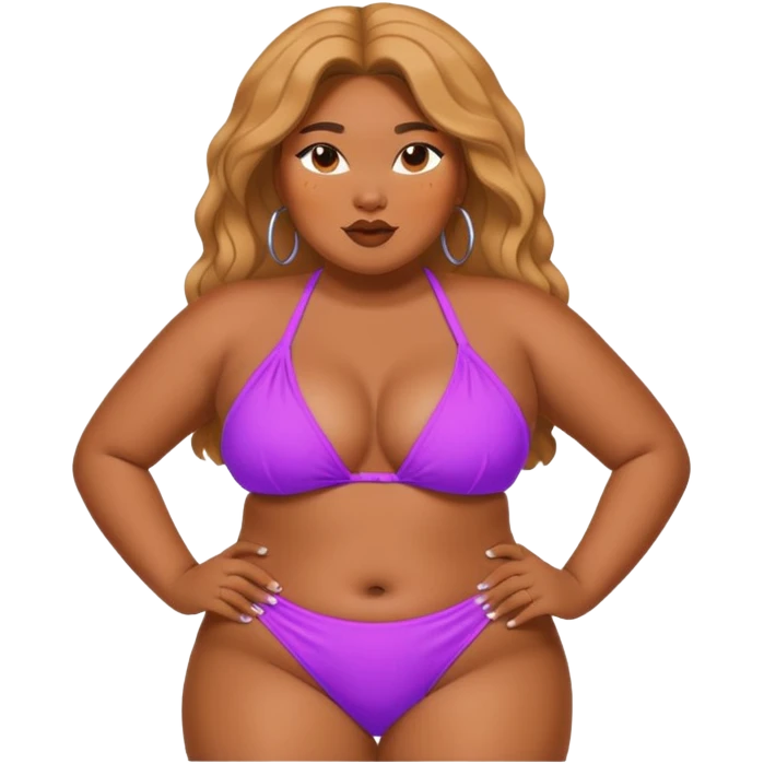 Iizzo in bikini , extreme big boobs emoji