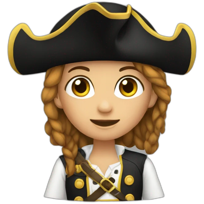 a pirate girl emoji