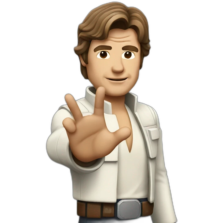 Han solo waving emoji