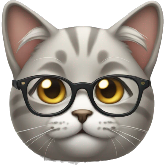 Cat with glasses emoji