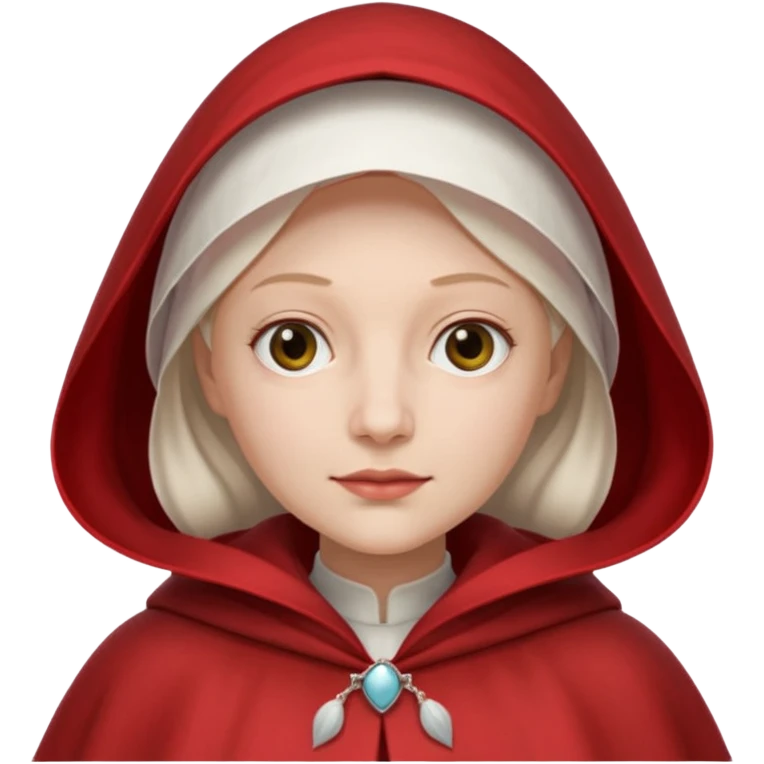 mujer de la portada de  el libro el cuento de la criada emoji
