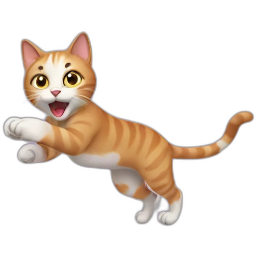 cat with zoomies emoji