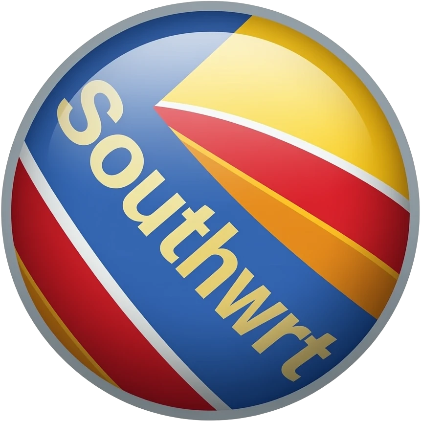 Simple Southwest Airlines plane icon emoji