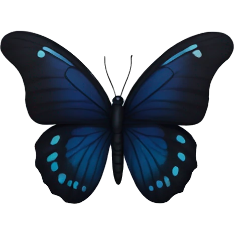 dark butterfly  emoji