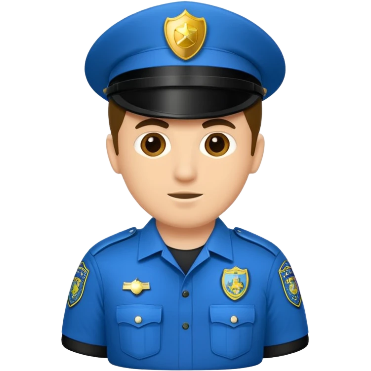 Un policía pero las características que sean de futbol emoji