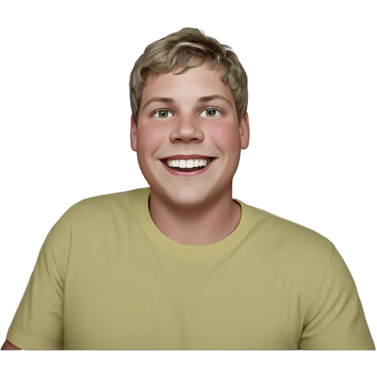 smiling boy in yellow shirt emoji