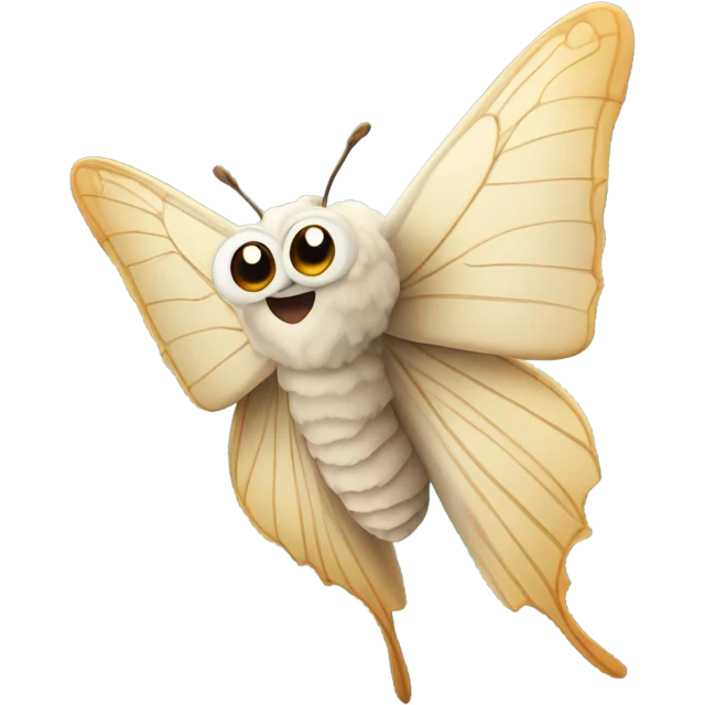 Amazed moth emoji