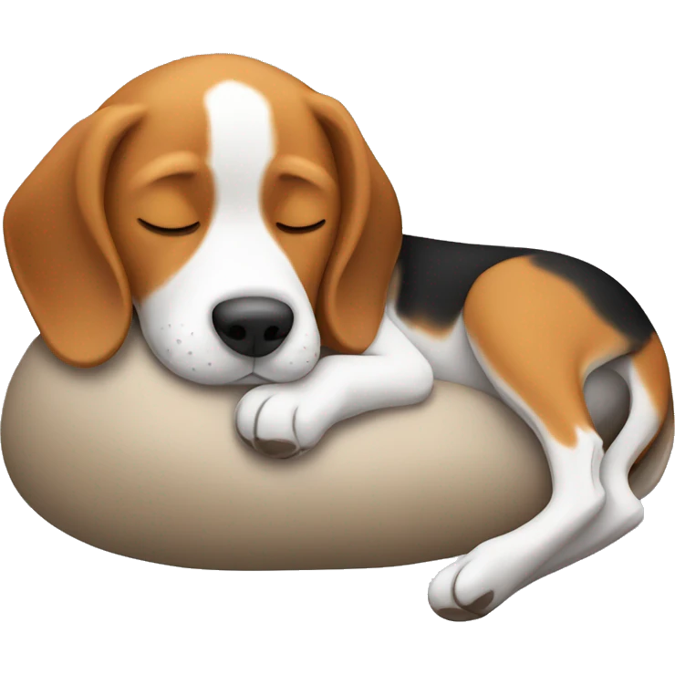 Beagle sleeping emoji