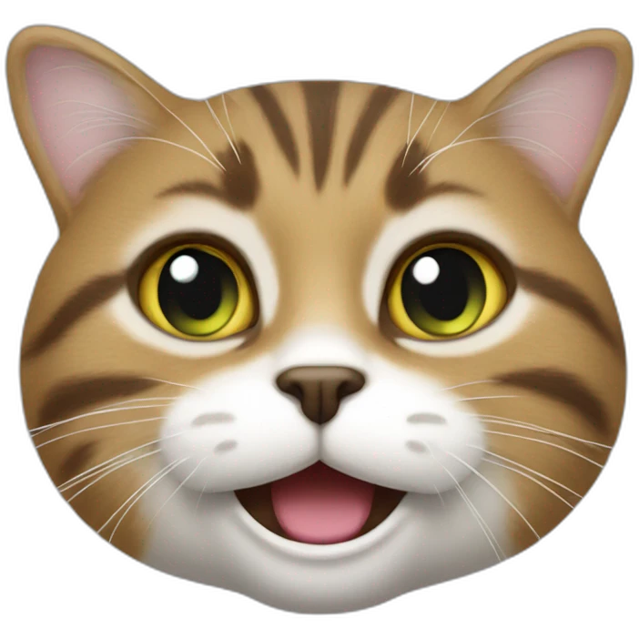 un chat avec un caca sur la tête emoji