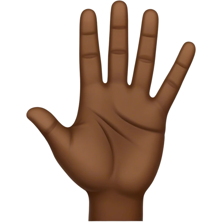Black man hand waving ‘hi’ emoji