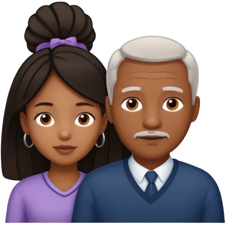 black stepdaughter white father emoji
