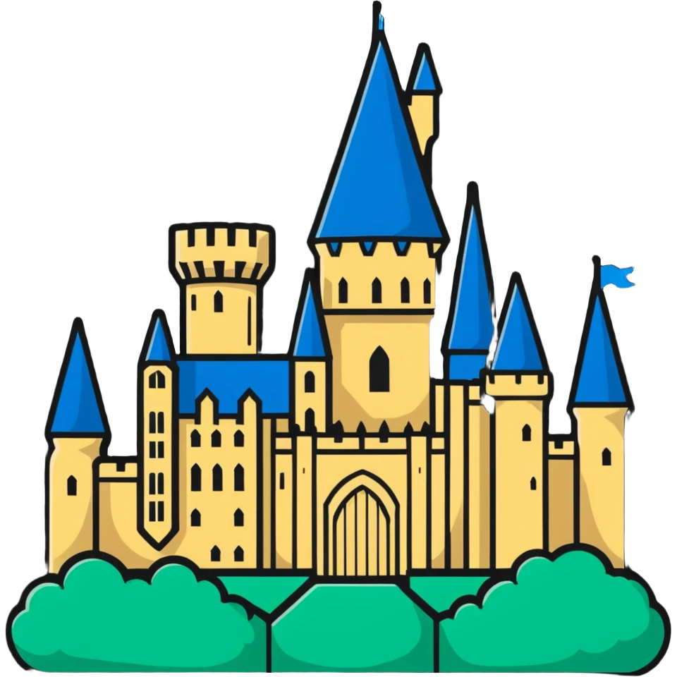 Hogwarts castle emoji