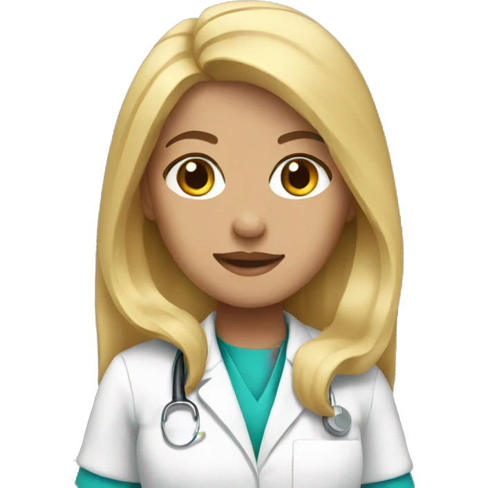 Nurse with blonde hair  emoji