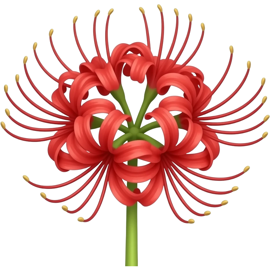Red spider lilly emoji